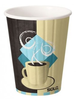 SOLO® Tuscan Cafe™ Duo Shield® Insulated Paper Hot Cups, 12 oz., 600/Case